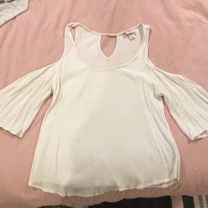 Open shoulder blouse